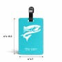 תווית לסימון מזוודה \ תיק בעיצוב אישי עם השם שלך בעיצוב לדוג גודל 10.3 × 7 ס"מ