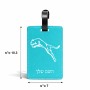 תווית לסימון מזוודה \ תיק בעיצוב אישי עם השם שלך בעיצוב פומה גודל 10.3 × 7 ס"מ