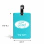תווית לסימון מזוודה \ תיק בעיצוב אישי עם השם שלך בעיצוב לחצות גודל 10.3 × 7 ס"מ
