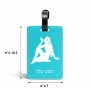 תווית לסימון מזוודה \ תיק בעיצוב אישי עם השם שלך בעיצוב מזלות - בתולה גודל 10.3 × 7 ס"מ