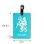 תווית לסימון מזוודה \ תיק בעיצוב אישי עם השם שלך בעיצוב אריה גודל 10.3 × 7 ס"מ
