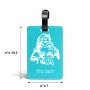 תווית לסימון מזוודה \ תיק בעיצוב אישי עם השם שלך בעיצוב סנטה קלאוס גודל 10.3 × 7 ס"מ