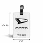 תווית לסימון מזוודה \ תיק בעיצוב אישי עם השם שלך בעיצוב דייהטסו גודל 10.3 × 7 ס"מ