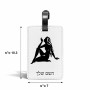תווית לסימון מזוודה \ תיק בעיצוב אישי עם השם שלך בעיצוב מזלות - בתולה גודל 10.3 × 7 ס"מ