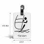תווית לסימון מזוודה \ תיק בעיצוב אישי עם השם שלך בעיצוב שייט אולימפי גודל 10.3 × 7 ס"מ