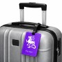 תווית לסימון מזוודה \ תיק בעיצוב אישי עם השם שלך בעיצוב דרקון גודל 10.3 × 7 ס"מ