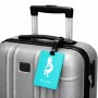 תווית לסימון מזוודה \ תיק בעיצוב אישי עם השם שלך בעיצוב קוקופלי גודל 10.3 × 7 ס"מ
