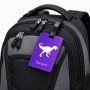 תווית לסימון מזוודה \ תיק בעיצוב אישי עם השם שלך בעיצוב דינוזאור גודל 10.3 × 7 ס"מ