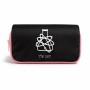 תיק איפור  בעיצוב אישי עם השם שלך בעיצוב מעבדה גודל 11 × 22 × 10 ס"מ