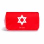 תיק איפור  בעיצוב אישי עם השם שלך בעיצוב מגן דוד - מגן דוד - ישראל גודל 11 × 22 × 10 ס"מ