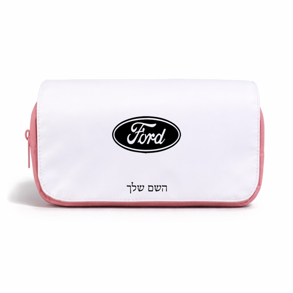 תיק איפור  בעיצוב אישי עם השם שלך בעיצוב לחצות גודל 11 × 22 × 10 ס"מ