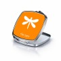 מראה לאיפור מאקאפ בעיצוב אישי עם השם שלך בעיצוב שפירית גודל 6.7 × 6.7 ס"מ