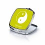 מראה לאיפור מאקאפ בעיצוב אישי עם השם שלך בעיצוב סמל יינג יאנג גודל 6.7 × 6.7 ס"מ