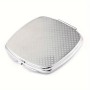 מראה לאיפור מאקאפ בעיצוב אישי עם השם שלך בעיצוב כבאי - תגית גודל 6.7 × 6.7 ס"מ
