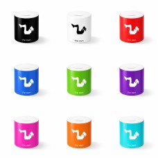 קופת צדקה \ חיסכון קרמית בעיצוב אישי עם השם שלך בעיצוב אישה מתאמנת גודל הקופה 20 × 25 ס"מ