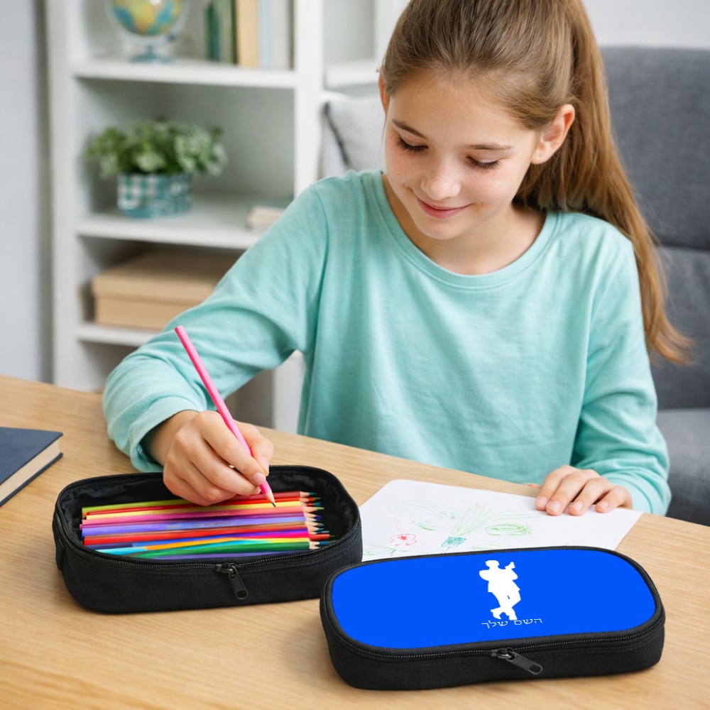 קלמר בעיצוב אישי עם השם שלך בעיצוב ג'יימס בונד גודל 23 × 7 × 12 ס"מ