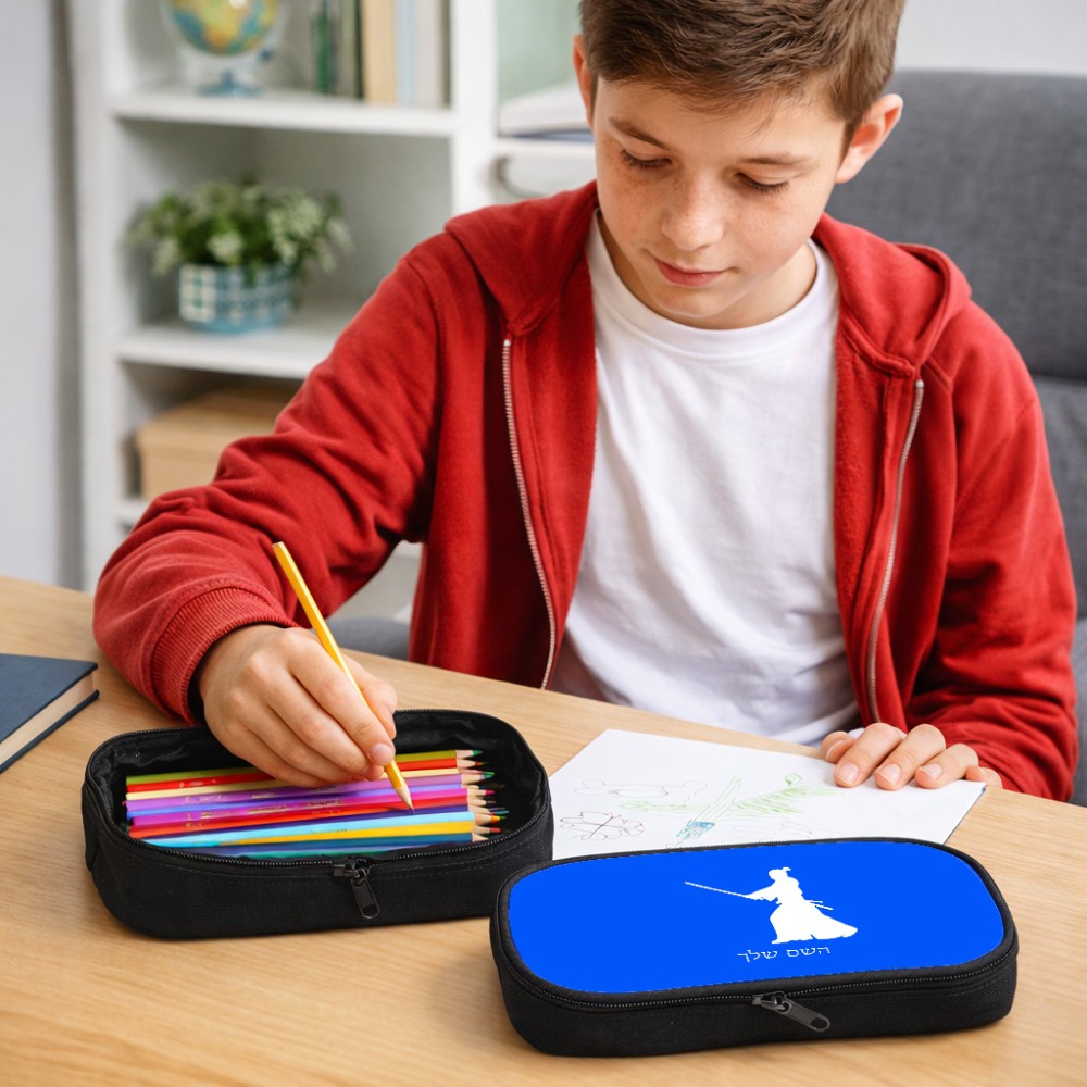 קלמר בעיצוב אישי עם השם שלך בעיצוב סמוראי גודל 23 × 7 × 12 ס"מ