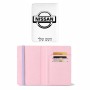 כיסוי דרכון ת.ז ארנק צבע פנימי ורוד בעיצוב אישי עם השם שלך בעיצוב ניסאן גודל 10 × 14.4 ס"מ