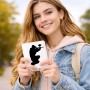 כיסוי דרכון ת.ז ארנק צבע פנימי ורוד בעיצוב אישי עם השם שלך בעיצוב שחקן כאב כדור גודל 10 × 14.4 ס"מ