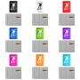 כיסוי דרכון ת.ז ארנק צבע פנימי אפור בעיצוב אישי עם השם שלך בעיצוב ילד סקייטבורד גודל 10 × 14.4 ס"מ