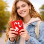 כיסוי דרכון ת.ז ארנק צבע פנימי אפור בעיצוב אישי עם השם שלך בעיצוב רצים אולימפיים גודל 10 × 14.4 ס"מ