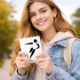 כיסוי דרכון ת.ז ארנק צבע פנימי אפור בעיצוב אישי עם השם שלך בעיצוב כדורגל אולימפי גודל 10 × 14.4 ס"מ