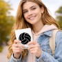 כיסוי דרכון ת.ז ארנק צבע פנימי אפור בעיצוב אישי עם השם שלך בעיצוב כדור כדורעף גודל 10 × 14.4 ס"מ