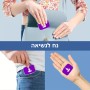 קופסאת כדורים בעיצוב אישי עם השם שלך בעיצוב אימון יוגה גודל 5.6 × 4 ס"מ