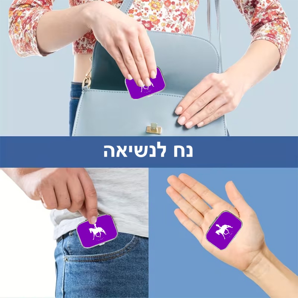 קופסאת כדורים בעיצוב אישי עם השם שלך בעיצוב קאוגירל - אישה גודל 5.6 × 4 ס"מ