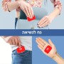 קופסאת כדורים בעיצוב אישי עם השם שלך בעיצוב מפת העולם גודל 5.6 × 4 ס"מ