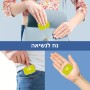 קופסאת כדורים בעיצוב אישי עם השם שלך בעיצוב מפת העולם גודל 5.6 × 4 ס"מ
