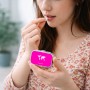 קופסאת כדורים בעיצוב אישי עם השם שלך בעיצוב מפת העולם גודל 5.6 × 4 ס"מ