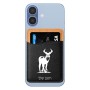 ארנק כרטיסי אשראי לטלפון בעיצוב אישי עם השם שלך בעיצוב צבי גודל 6.6 × 9.7 ס"מ