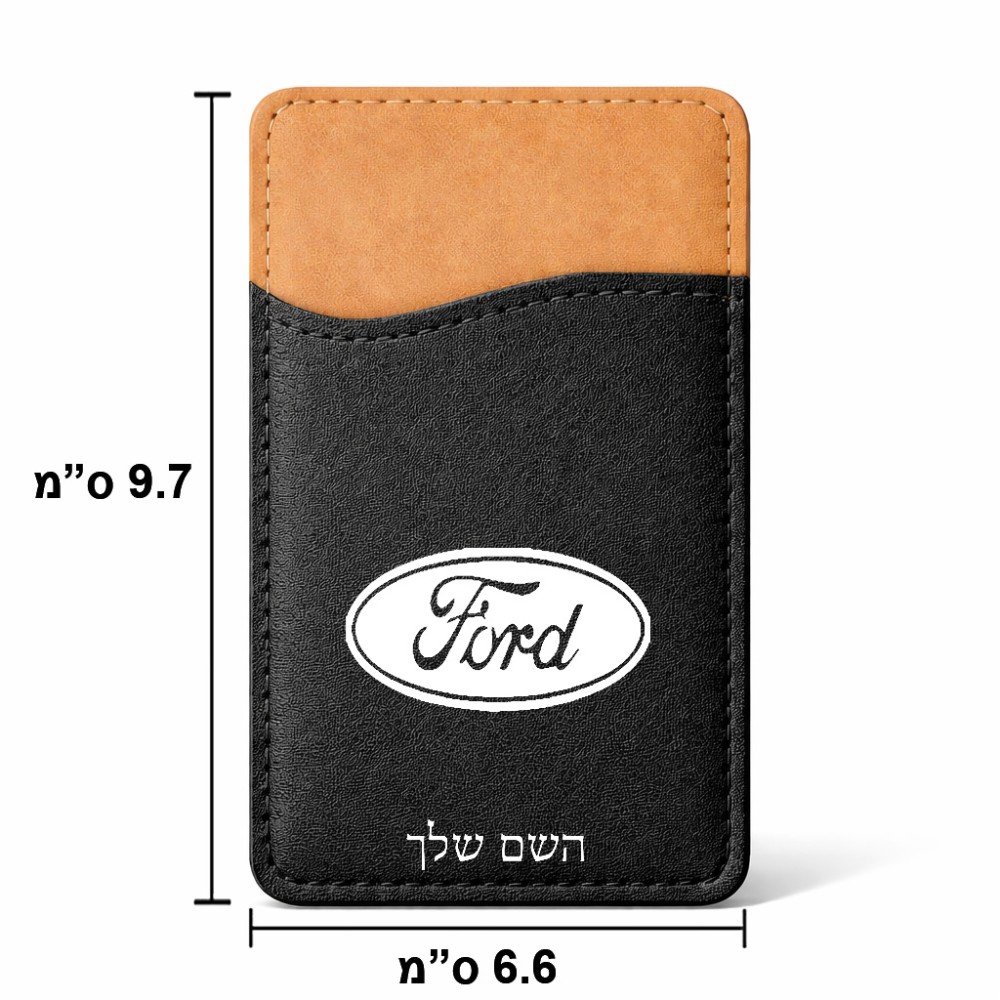 ארנק כרטיסי אשראי לטלפון בעיצוב אישי עם השם שלך בעיצוב לחצות גודל 6.6 × 9.7 ס"מ