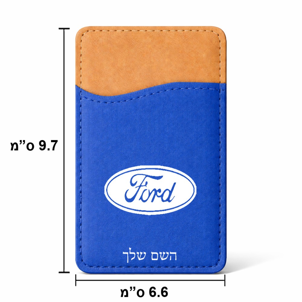 ארנק כרטיסי אשראי לטלפון בעיצוב אישי עם השם שלך בעיצוב לחצות גודל 6.6 × 9.7 ס"מ