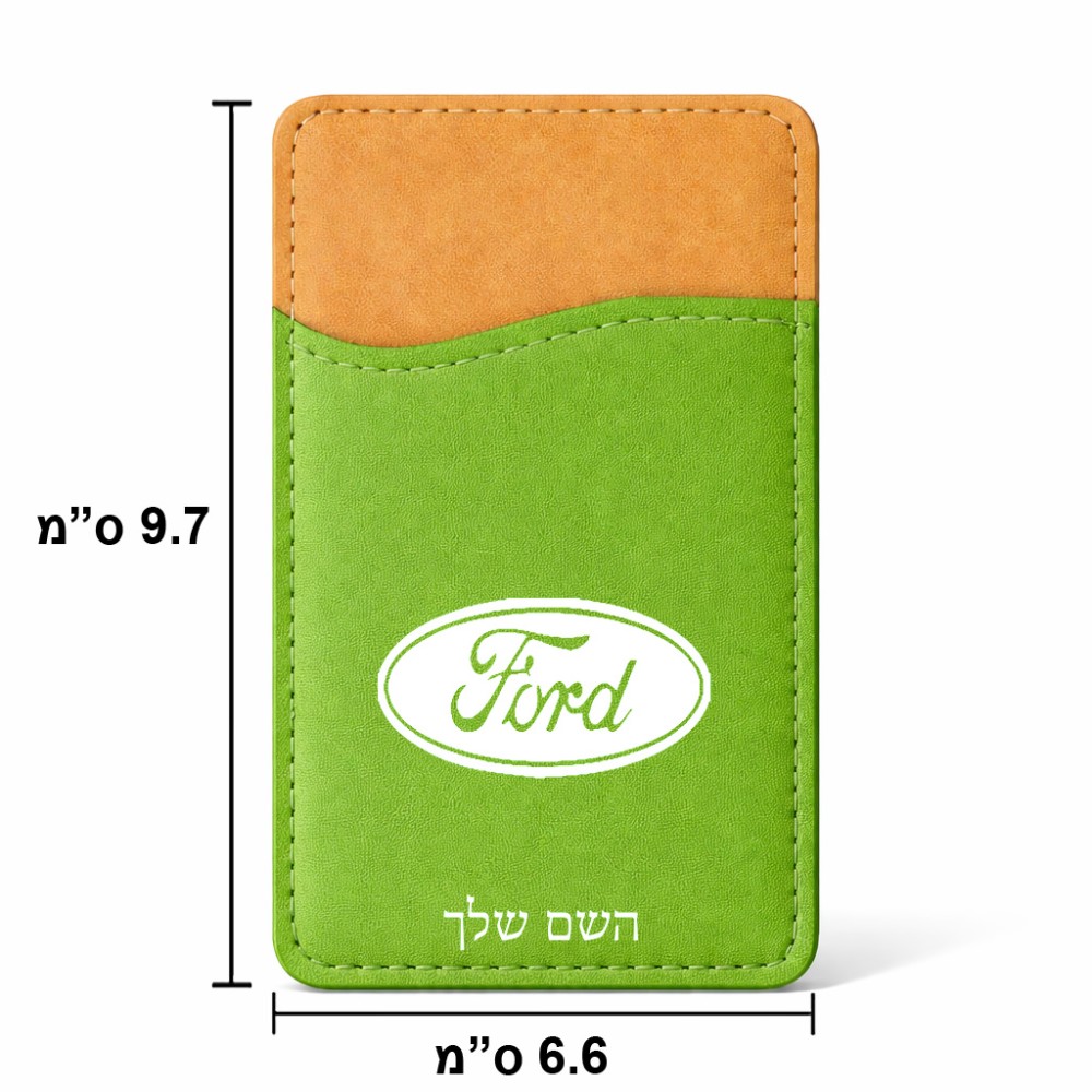 ארנק כרטיסי אשראי לטלפון בעיצוב אישי עם השם שלך בעיצוב לחצות גודל 6.6 × 9.7 ס"מ