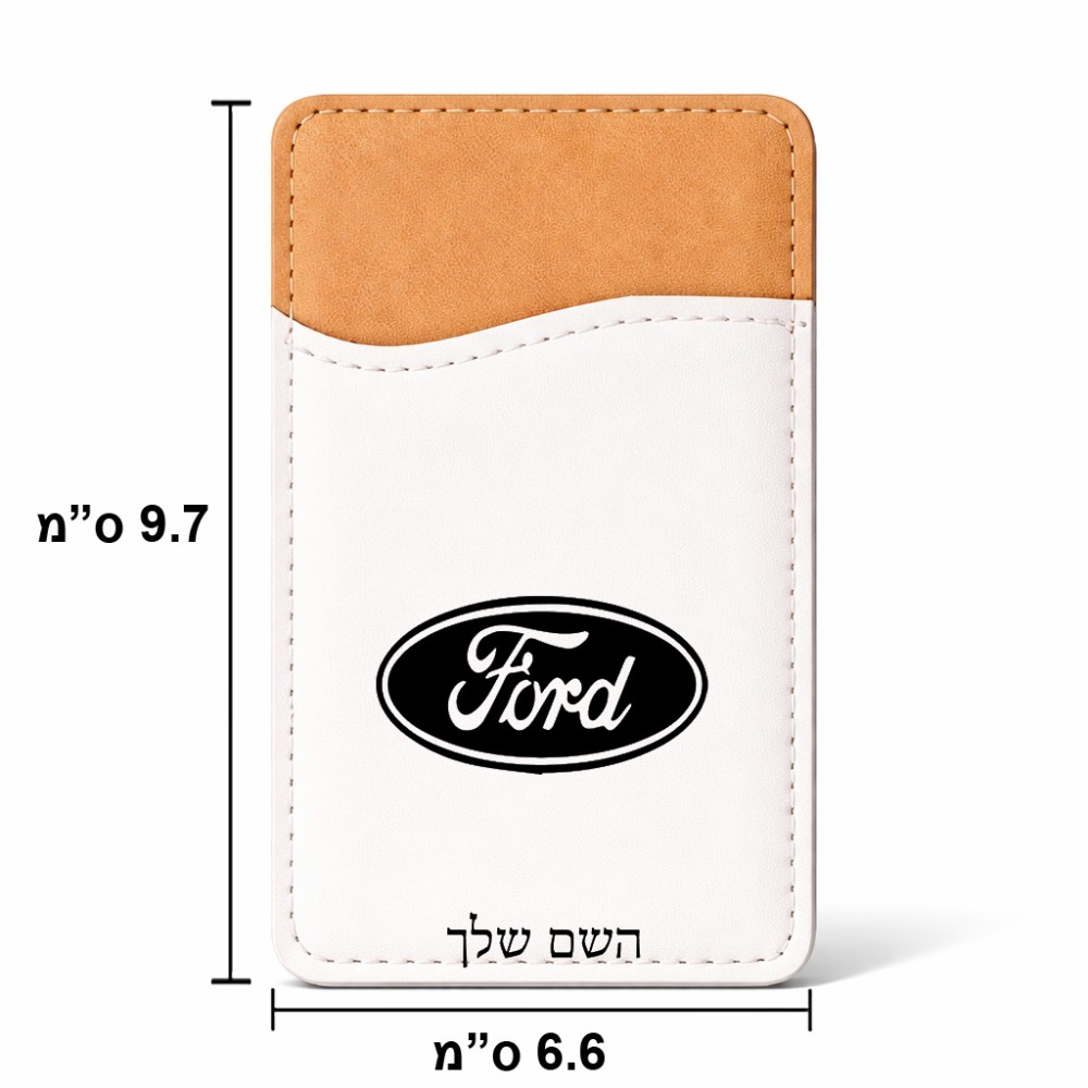 ארנק כרטיסי אשראי לטלפון בעיצוב אישי עם השם שלך בעיצוב לחצות גודל 6.6 × 9.7 ס"מ