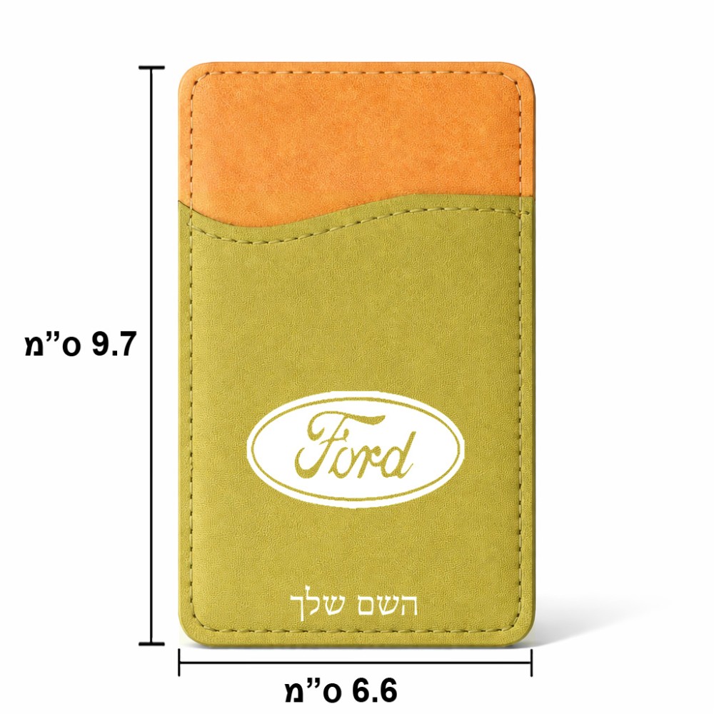 ארנק כרטיסי אשראי לטלפון בעיצוב אישי עם השם שלך בעיצוב לחצות גודל 6.6 × 9.7 ס"מ