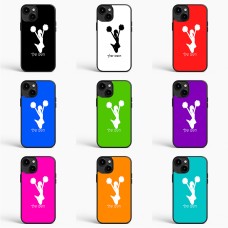 כיסוי בעיצוב אישי עם השם שלך לדגם - Apple iPhone 15 Plus בעיצוב מעודדת