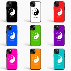 כיסוי בעיצוב אישי עם השם שלך לדגם - Apple iPhone 15 Plus בעיצוב סמל יינג יאנג