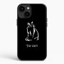 כיסוי בעיצוב אישי עם השם שלך לדגם - Apple iPhone 15 Plus בעיצוב חתול