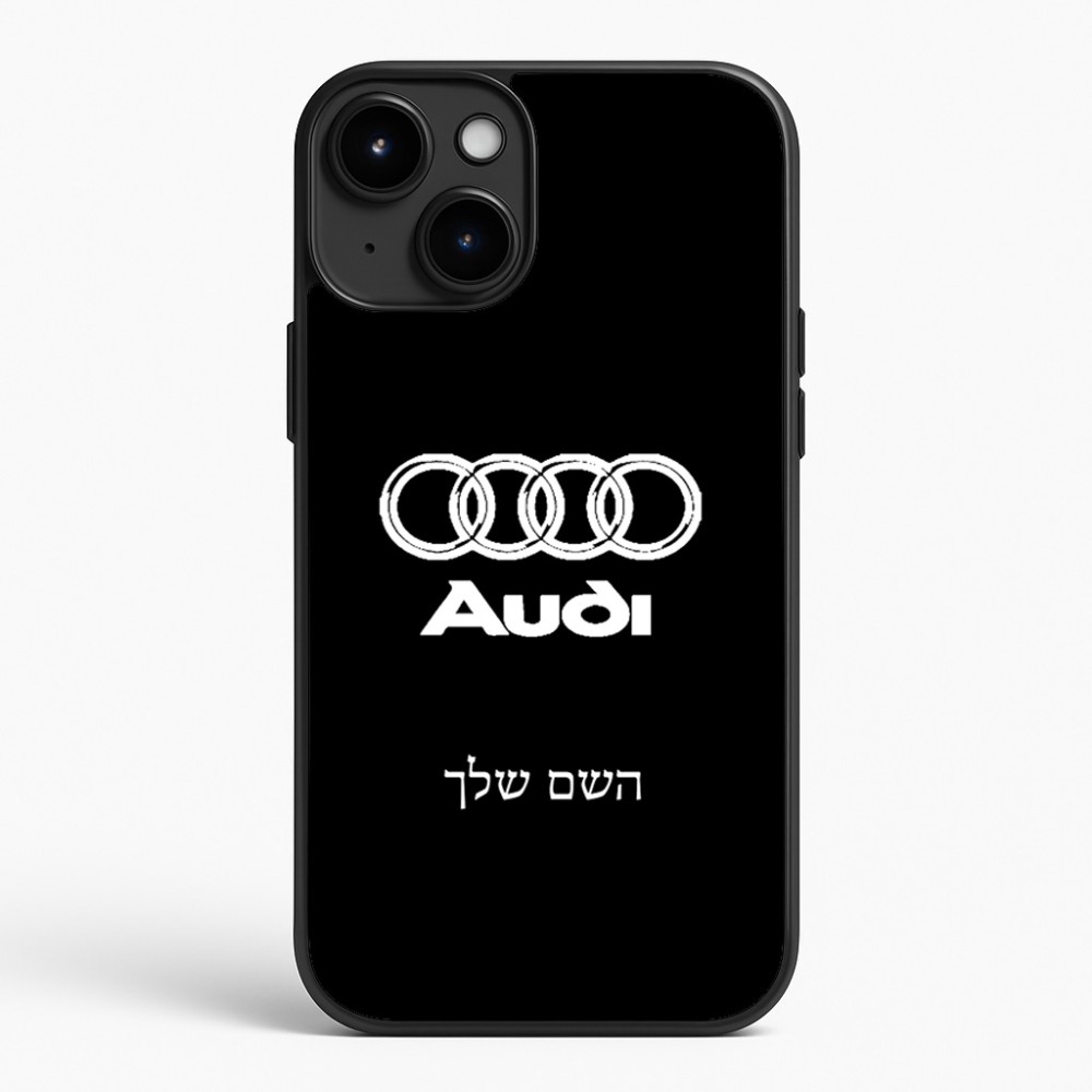 כיסוי בעיצוב אישי עם השם שלך לדגם - Apple iPhone 15 Plus בעיצוב אאודי