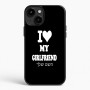 כיסוי בעיצוב אישי עם השם שלך לדגם - Apple iPhone 15 Plus בעיצוב אוהב את החברה שלי