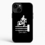 כיסוי בעיצוב אישי עם השם שלך לדגם - Apple iPhone 15 Plus בעיצוב רוכב סוסים