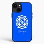 כיסוי בעיצוב אישי עם השם שלך לדגם - Apple iPhone 15 Plus בעיצוב כבאי - תגית