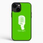 כיסוי בעיצוב אישי עם השם שלך לדגם - Apple iPhone 15 Plus בעיצוב מיקרופון