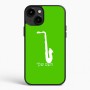 כיסוי בעיצוב אישי עם השם שלך לדגם - Apple iPhone 15 Plus בעיצוב סקסופון