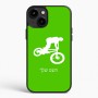 כיסוי בעיצוב אישי עם השם שלך לדגם - Apple iPhone 15 Plus בעיצוב רוכב אופניים