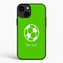 כיסוי בעיצוב אישי עם השם שלך לדגם - Apple iPhone 15 Plus בעיצוב כדורגל כדור כדורגל