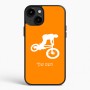 כיסוי בעיצוב אישי עם השם שלך לדגם - Apple iPhone 15 Plus בעיצוב רוכב אופניים